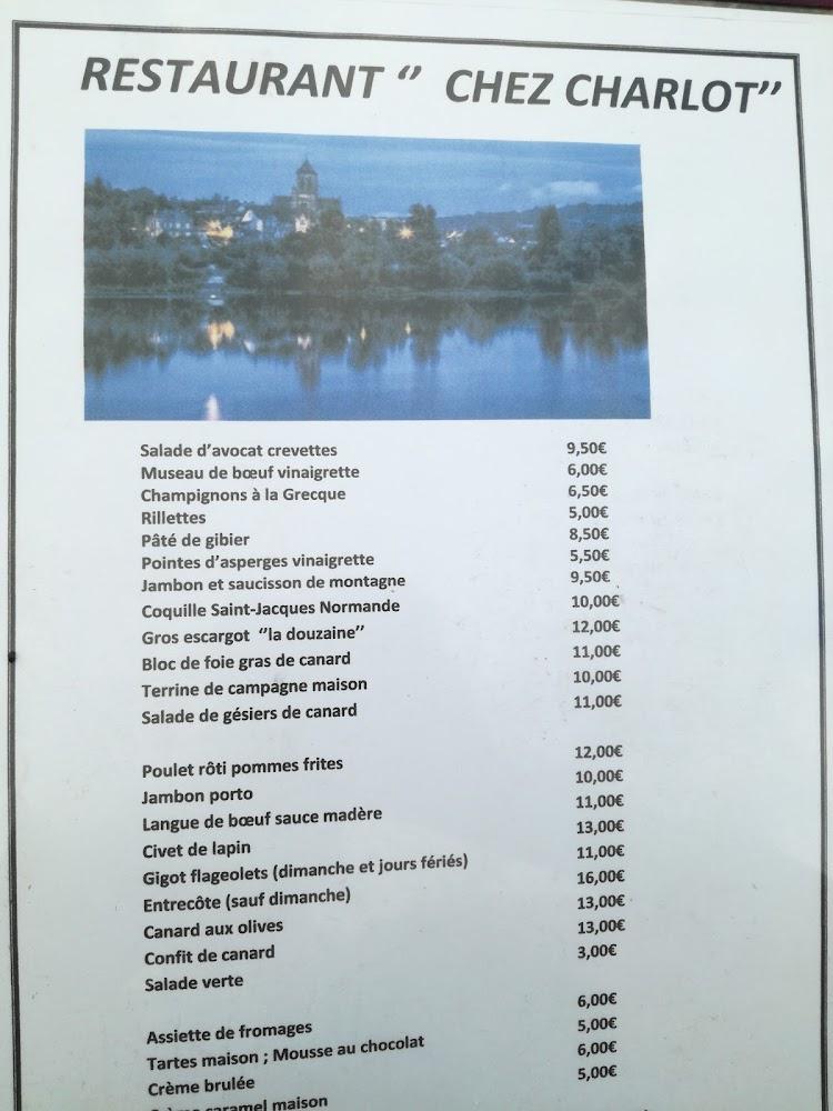 Restaurant Chez Charlot - Menu Image 2